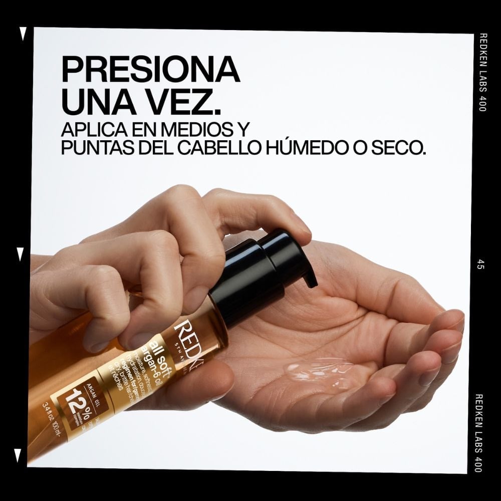 ALL SOFT ARGAN-6 OIL ACEITE DE ARGAN PARA EL CABELLO ByRedken