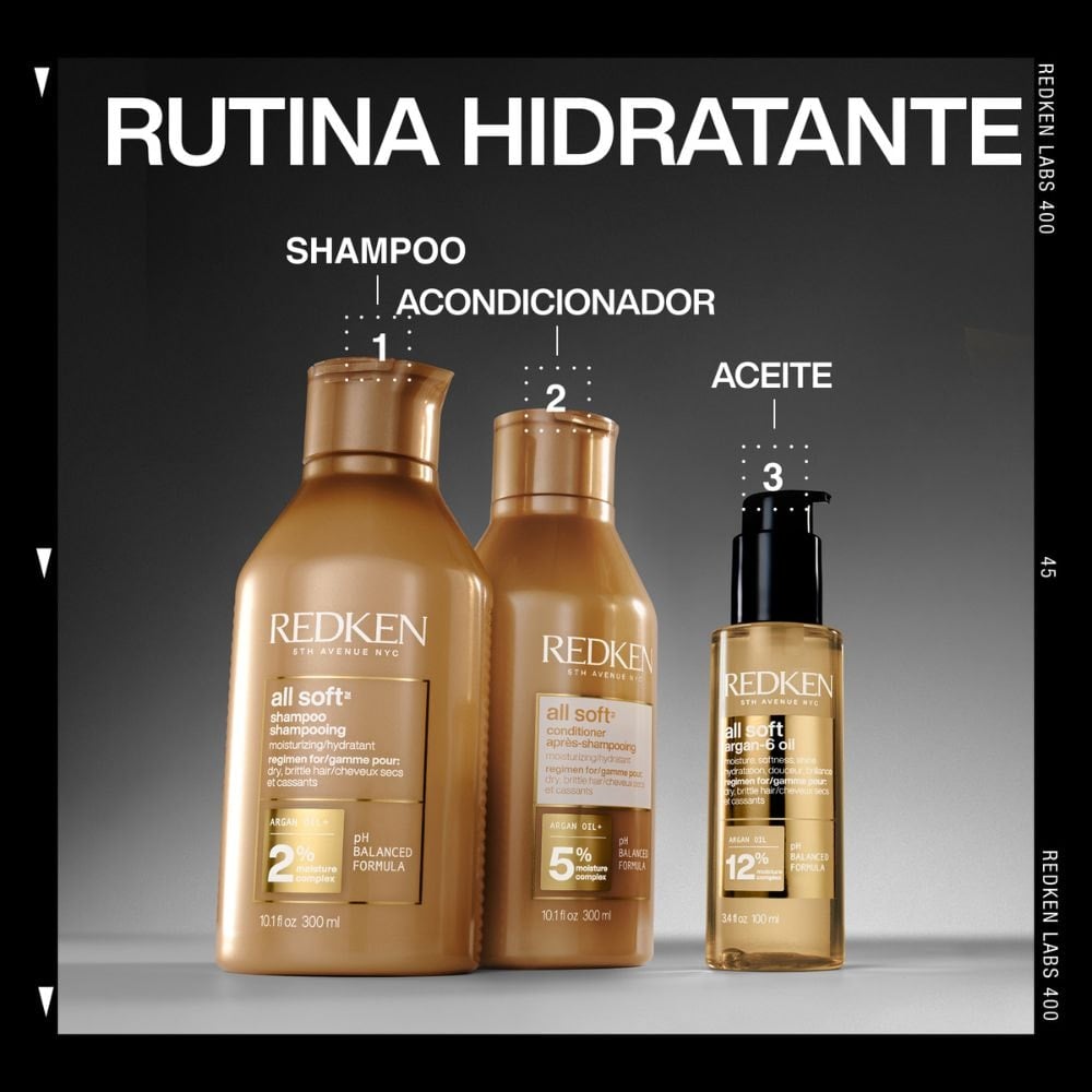 ALL SOFT ARGAN-6 OIL ACEITE DE ARGAN PARA EL CABELLO ByRedken
