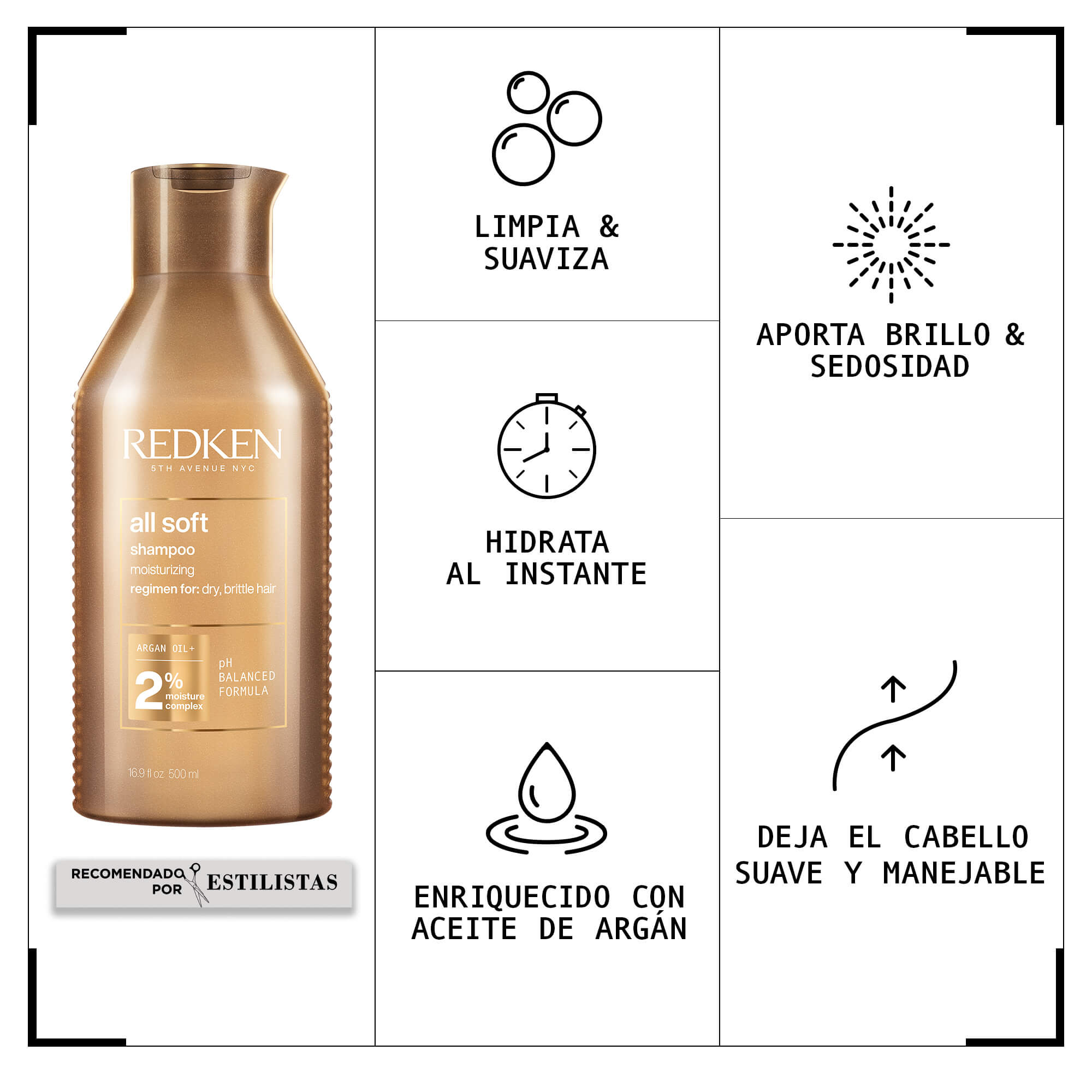 SHAMPOO XL HIDRATANTE ALL SOFT ByRedken